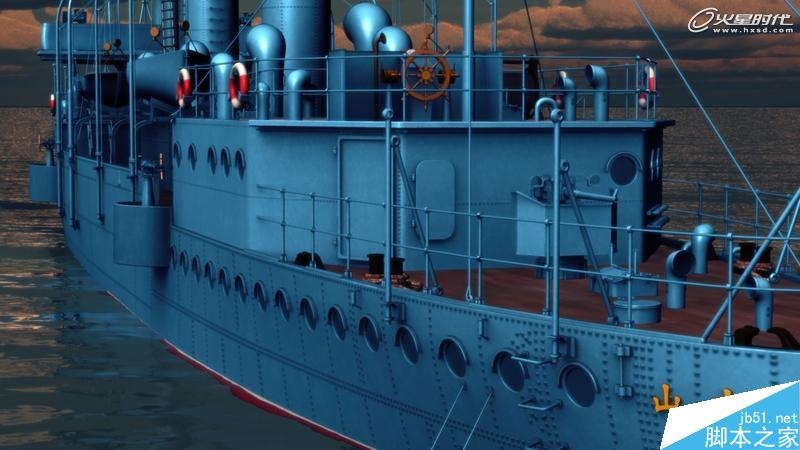 MAYA制作中山舰模型 脚本之家 MAYA建模教程