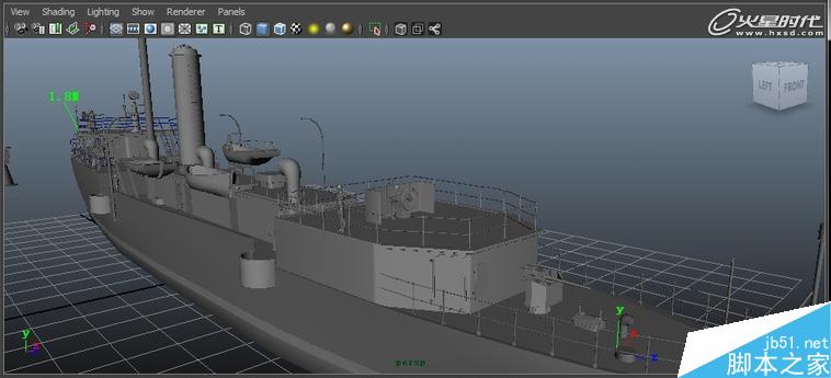 MAYA制作中山舰模型 脚本之家 MAYA建模教程