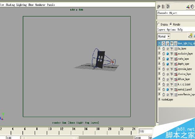 MAYA渲染教程 MAYA出渲染幽静的乡村夜色 脚本之家 MAYA材质灯光