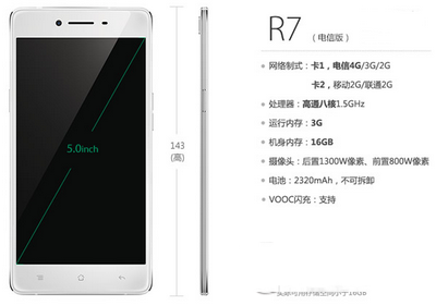 oppo r7c电信4G版配置怎么样 oppo r7c电信4G版配置参数1