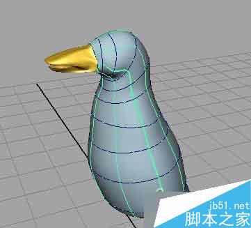 MAYA nurbs无缝建模打造一只企鹅 脚本之家 MAYA建模教程