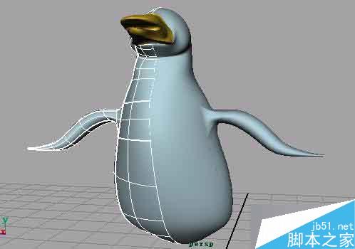 MAYA nurbs无缝建模打造一只企鹅 脚本之家 MAYA建模教程