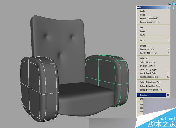 maya基础教程--细分建模创建沙发 脚本之家 MAYA建模教程