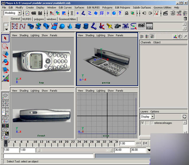 maya精细手机建模概要教程