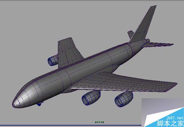 Maya飞机建模 脚本之家 MAYA建模教程