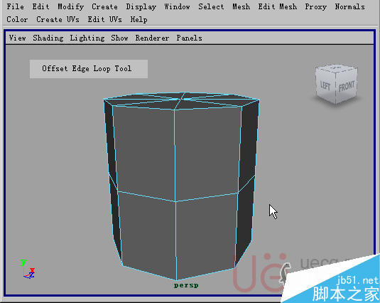 MAYA Polygons建模Edit Mesh命令集详解解释 脚本之家 MAYA建模教程30-offset-edge-loop-tool.gif