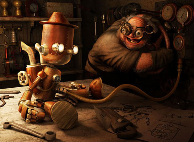 MAYA打造童话中的小机器人场景 脚本之家 MAYA推荐教程