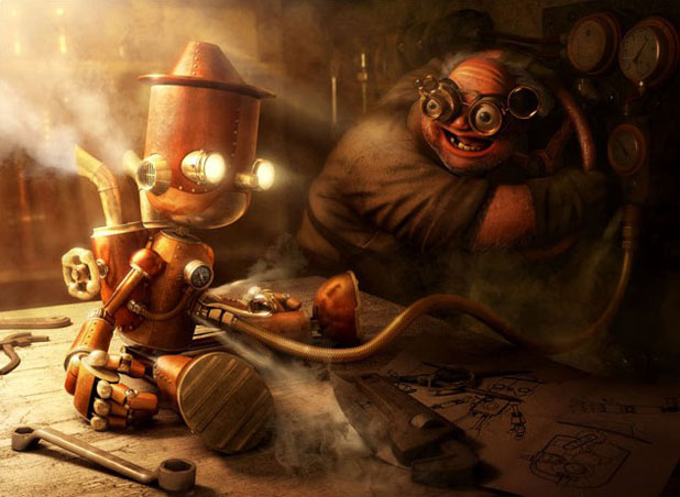 MAYA打造童话中的小机器人场景 脚本之家 MAYA推荐教程