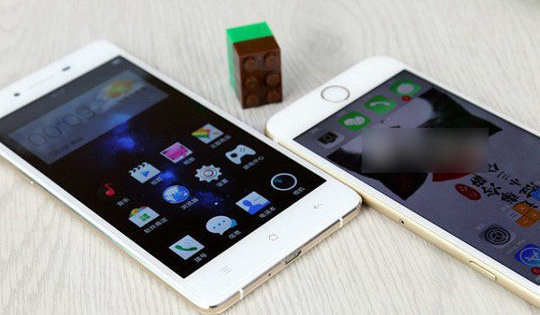 OPPO R7和iPhone6外观对比
