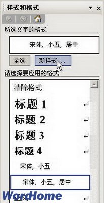 Word样式和格式使用,提高操作效率