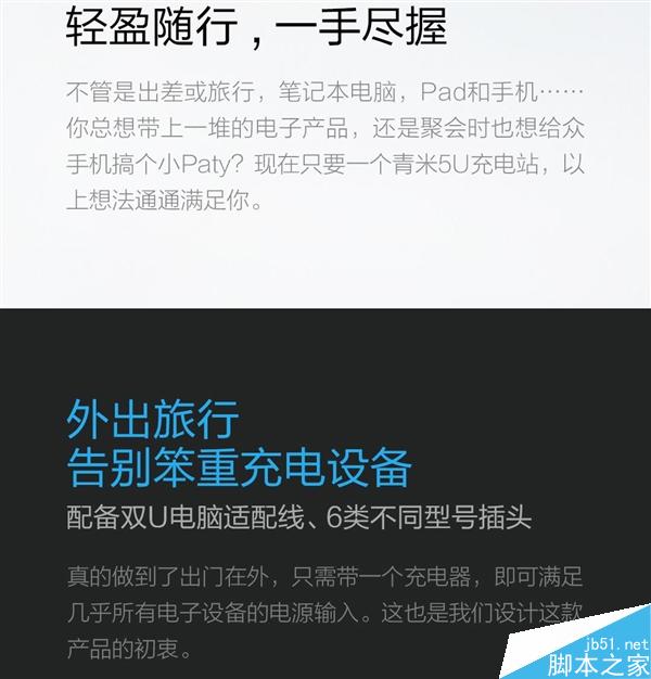 小米多口USB电源适配器发布:65W/可充笔记本