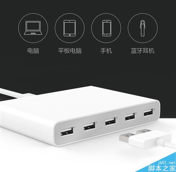 小米多口USB电源适配器发布:65W/可充笔记本