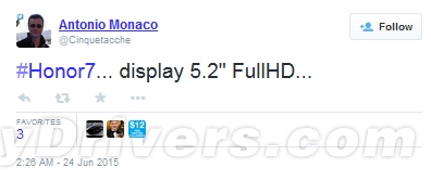 华为全金属旗舰荣耀7再曝光：屏幕超有爱