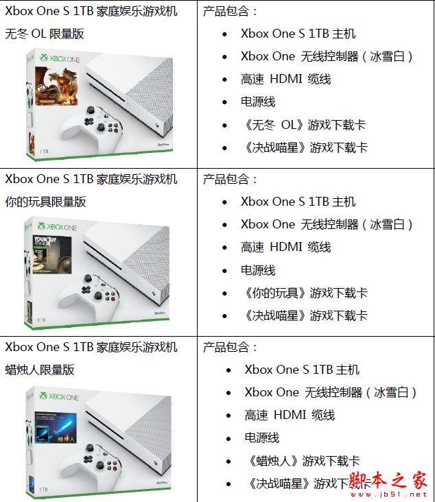 微软今日正式引进Xbox One S国行版 2399元起售