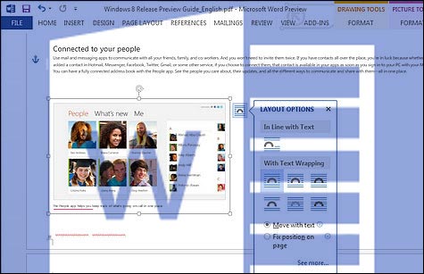 Word2013新工具 图文混排编辑更加简单