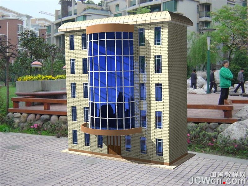 autocad 2011曲面命令创建楼房 脚本之家 autocad教程