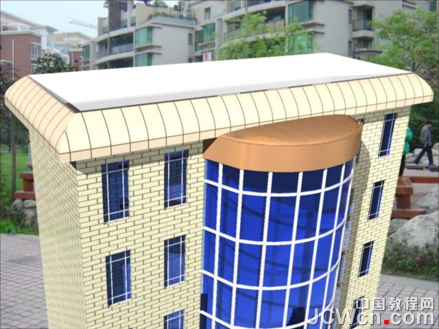 autocad 2011曲面命令创建楼房 脚本之家 autocad教程