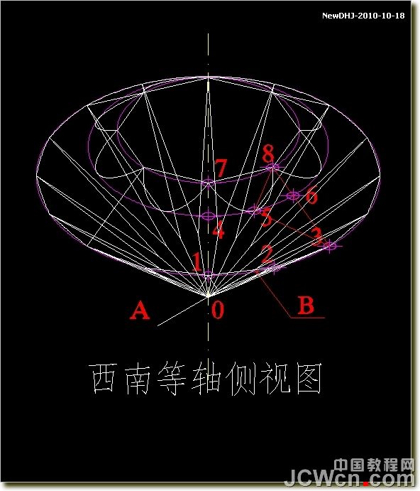 AutoCAD绘制璀璨的钻石戒指 脚本之家 AutoCAD教程