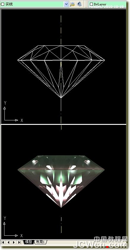 AutoCAD绘制璀璨的钻石戒指 脚本之家 AutoCAD教程