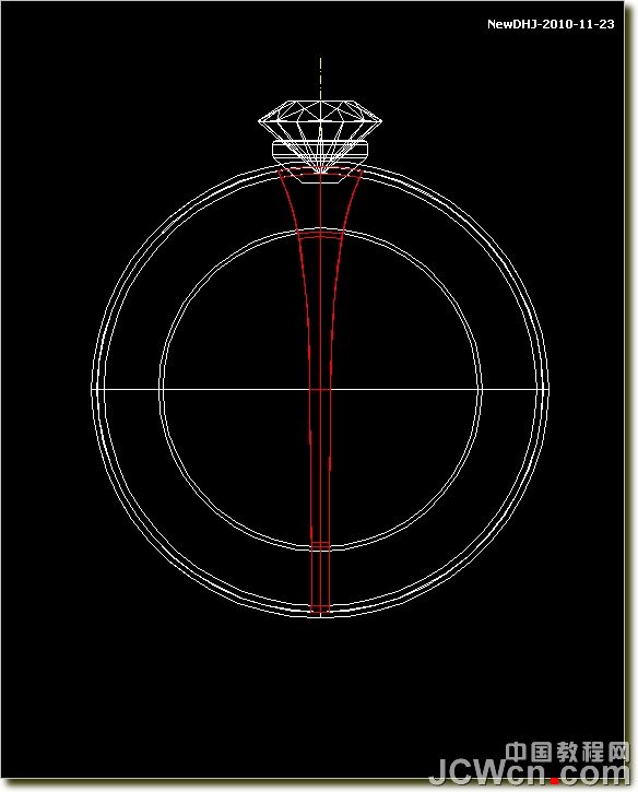 AutoCAD绘制璀璨的钻石戒指 脚本之家 AutoCAD教程