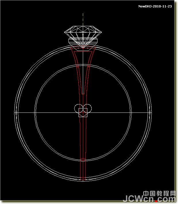 AutoCAD绘制璀璨的钻石戒指 脚本之家 AutoCAD教程