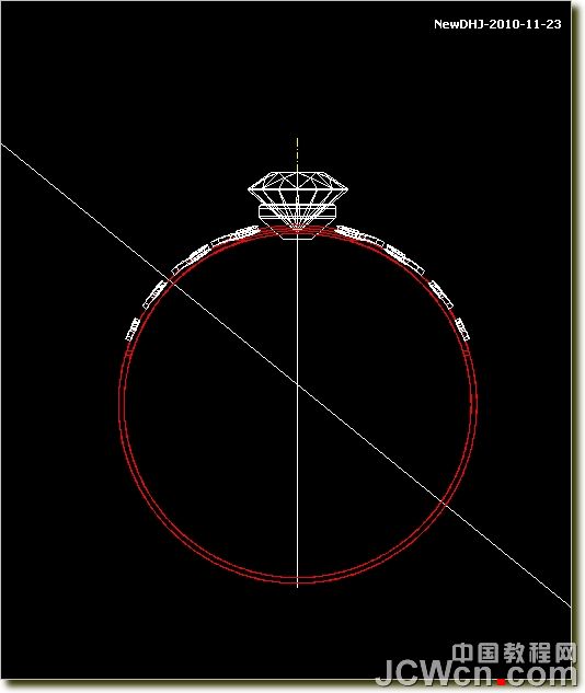 AutoCAD绘制璀璨的钻石戒指 脚本之家 AutoCAD教程