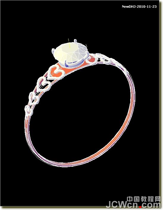 AutoCAD绘制璀璨的钻石戒指 脚本之家 AutoCAD教程