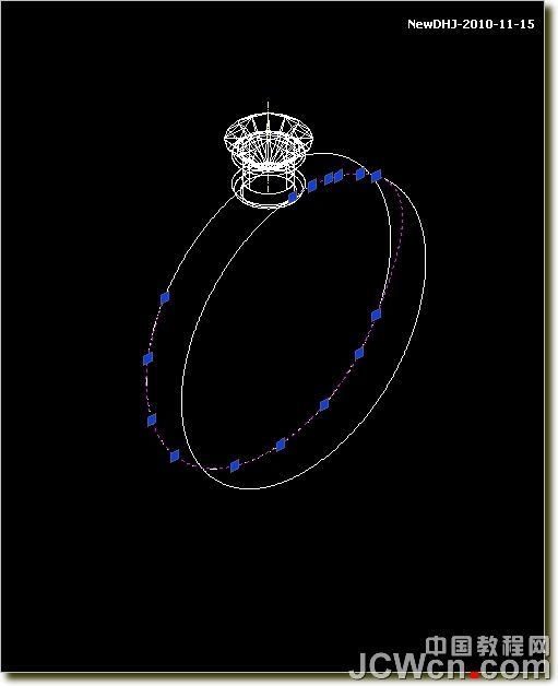 AutoCAD绘制璀璨的钻石戒指 脚本之家 AutoCAD教程
