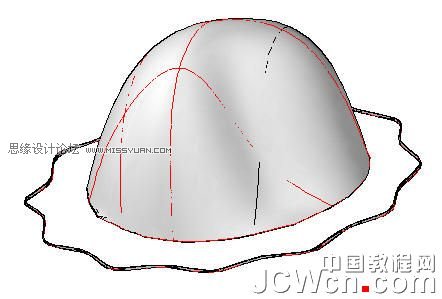 AutoCAD 2011教程:用曲面命令制作帽子,PS教程,思缘教程网