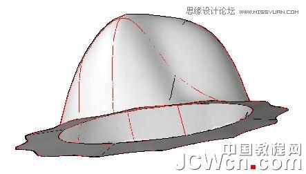 AutoCAD 2011教程:用曲面命令制作帽子,PS教程,思缘教程网