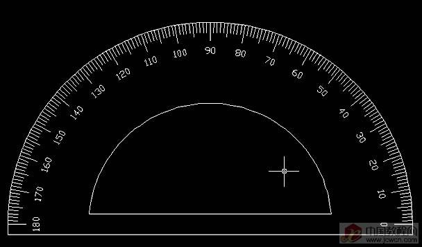 量角器的简单教程［原创］ 脚本之家 AutoCAD教程 ›