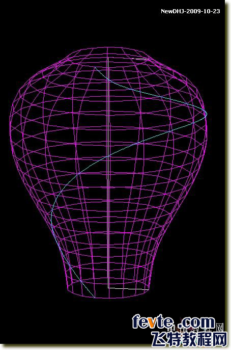 AutoCAD三维建模教程:通过陶罐实例讲解螺旋体的制作方法_中国教程网