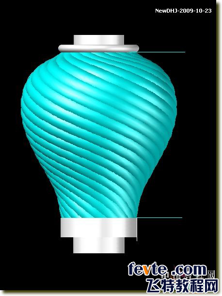 AutoCAD三维建模教程:通过陶罐实例讲解螺旋体的制作方法_中国教程网