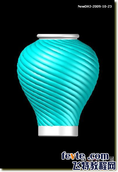 AutoCAD三维建模教程:通过陶罐实例讲解螺旋体的制作方法_中国教程网