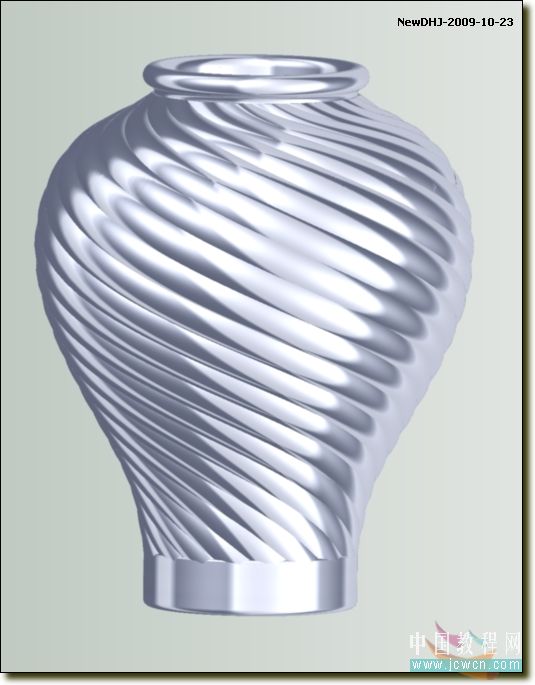 AutoCAD三维建模教程:通过陶罐实例讲解螺旋体的制作方法_中国教程网