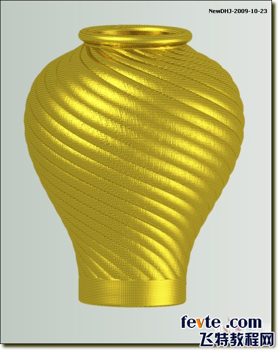 AutoCAD三维建模教程:通过陶罐实例讲解螺旋体的制作方法_中国教程网