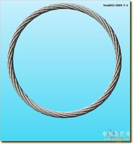AutoCAD建模教程：49股钢丝绳的制作方法