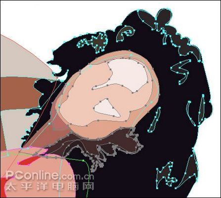 Illustrator绘制商业美女插画教程