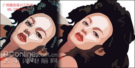 Illustrator绘制商业美女插画教程