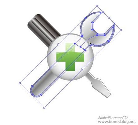 Illustrator绘苹果风格图标：组合技巧_脚本之家转载