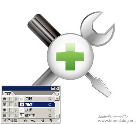 Illustrator绘苹果风格图标：组合技巧_脚本之家转载