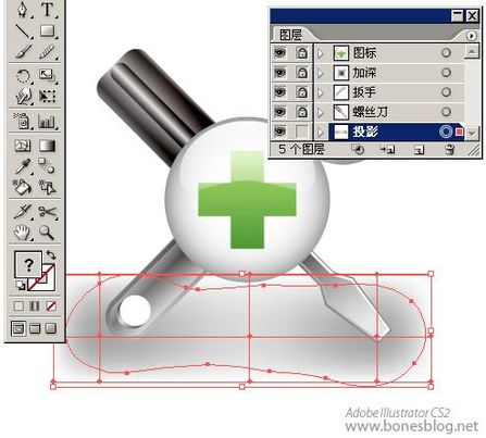 Illustrator绘苹果风格图标：组合技巧_脚本之家转载