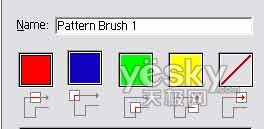 Illustrator中的图案笔刷解析