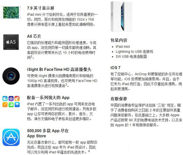 华为荣耀平板和ipad mini对比哪个好?荣耀平板和ipad mini配置对比1