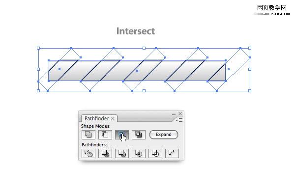 Illustrator教程:制作矢量电影场记板图标_jb51.net15