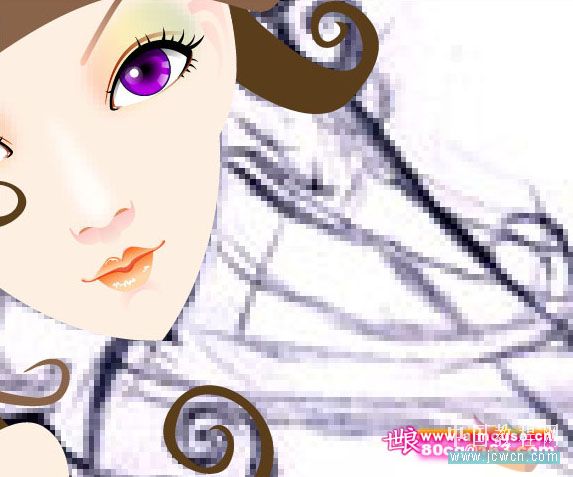 Illustrator教程:制作漂亮插画花季的天使-脚本之家