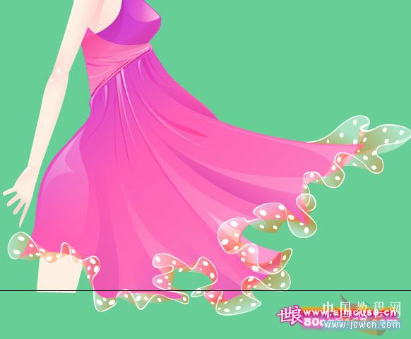 Illustrator教程:制作漂亮插画花季的天使-脚本之家