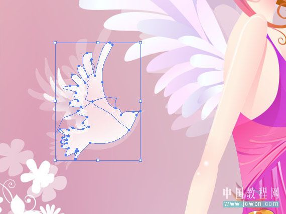 Illustrator教程:制作漂亮插画花季的天使-脚本之家