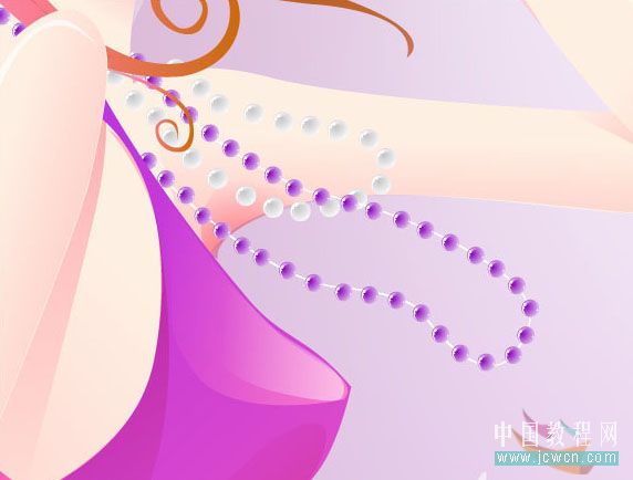 Illustrator教程:制作漂亮插画花季的天使-脚本之家