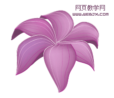 Illustrator渐变网格绘制紫百合-脚本之家